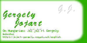 gergely jojart business card